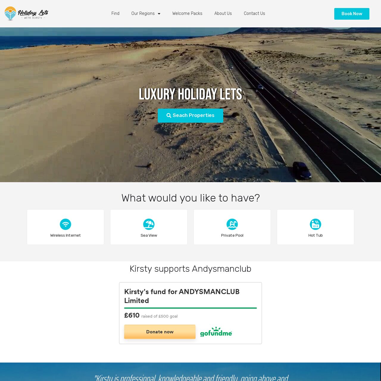 Holiday Lets With Kirsty booking website for lets in Fuerteventura